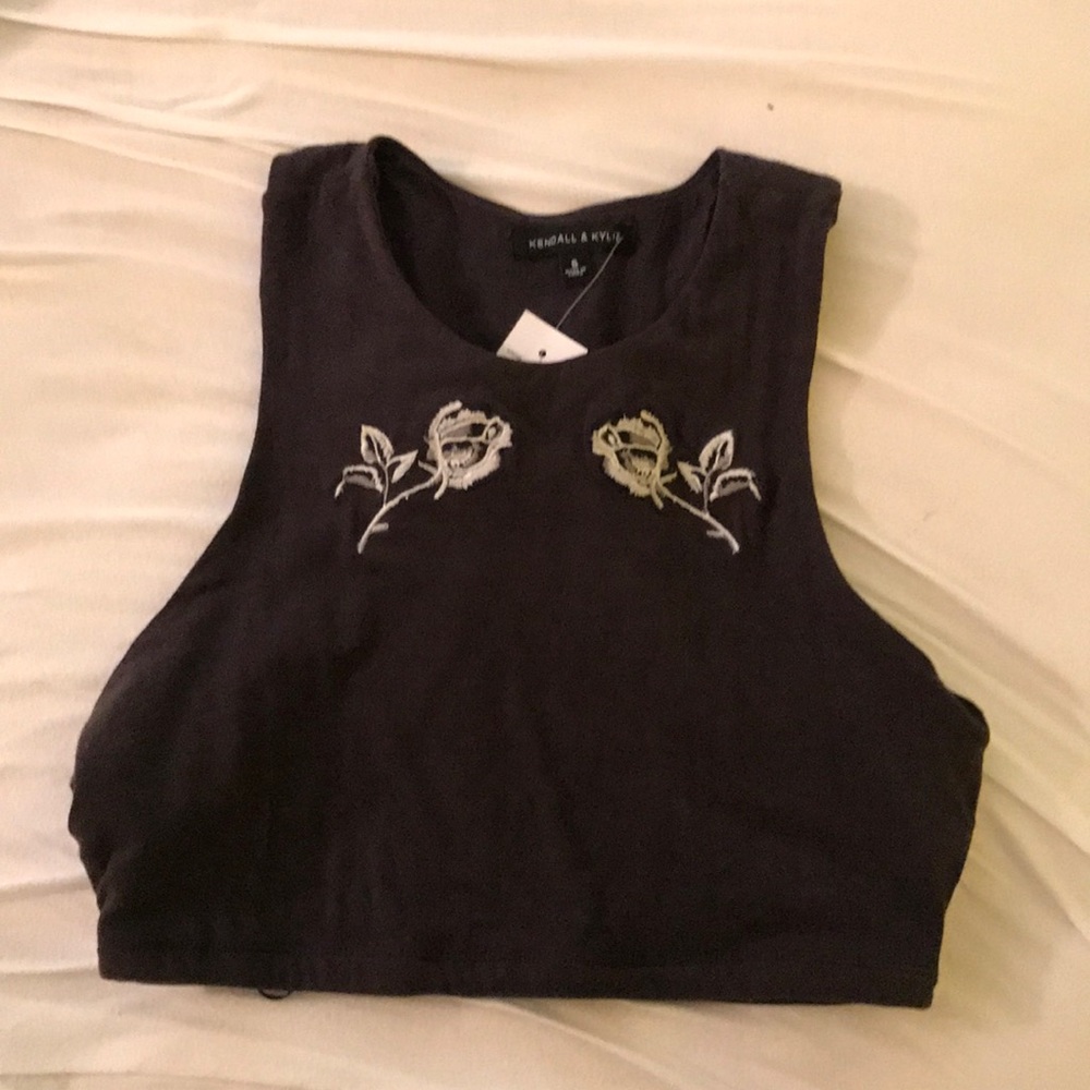 Grey crop top